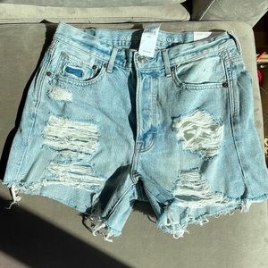 American Eagle 90s Boyfriend Denim Shorts Size 6